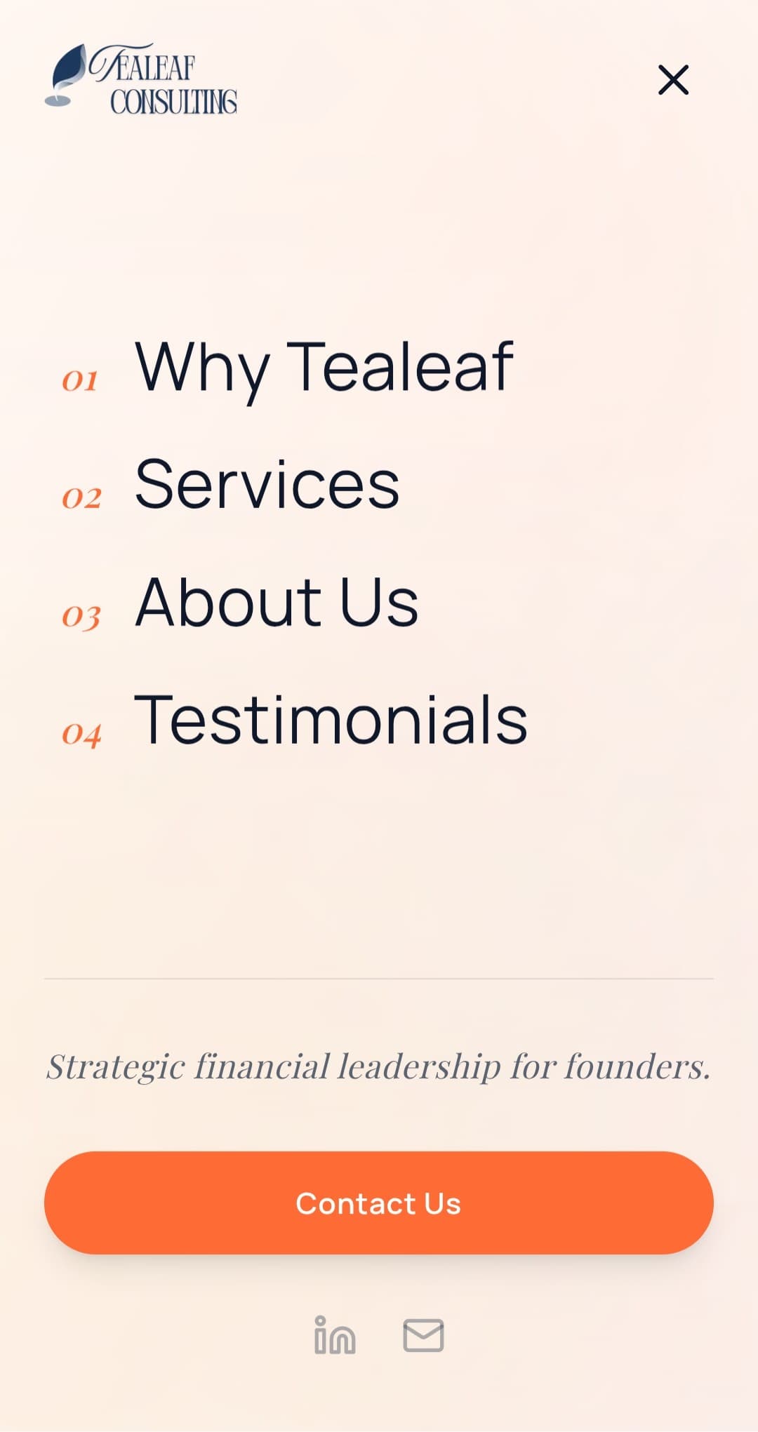 Mobile navigation menu